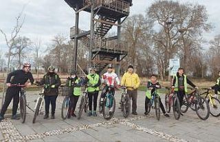 Bisikletliler Kızılırmak Deltası’na pedal çevirdi