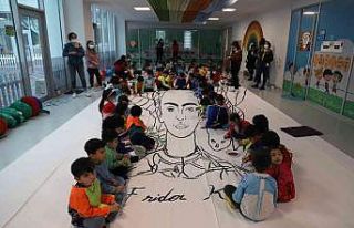 Büyükşehir’in minik öğrencilerden dev Frida...
