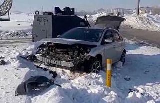 Buzlanma kazayı beraberinde getirdi