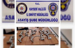 Cami musluklarını çalan şahıslar yakalandı
