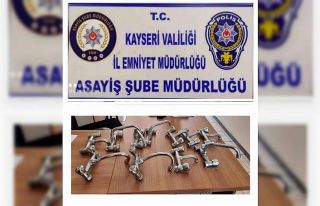 Cami musluklarını çaldılar