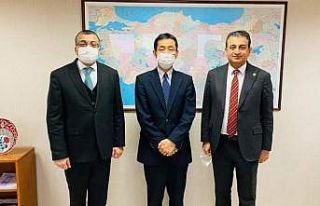 Çan Belediye Başkanı Öz, JICA Başkanıyla bir...