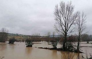 Çan’da da tarlalar su altında kaldı