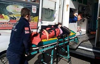 Çarpar diye panikledi, dengesini kaybederek düşüp...