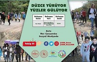 Düzce bu hafta kent ormanında yürüyecek