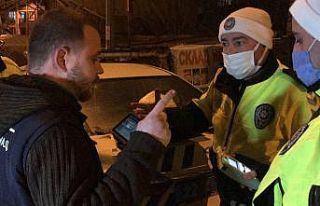 Edirne’de polis ekiplerinin alkollü sürücüler...