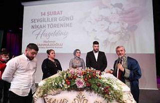 En fazla nikah kıyan ilçede 14 Şubat yoğunluğu