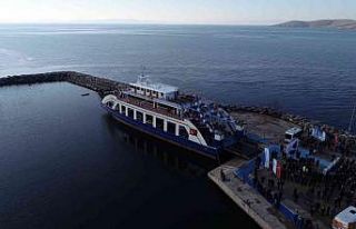 Erdek Marmara arası feribot sefer süresi 45 dakikaya...