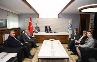 ERÜ Rektörü Çalış, Başkan Büyükkılıç’ı...