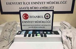 Fare gibi duvarı delip binlerce liralık telefon...