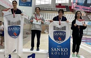 Gaziantep okullararası yıldızlar yüzme müsabakası