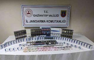 Gaziantep’te bin 850 paket kaçak sigara ele geçirildi