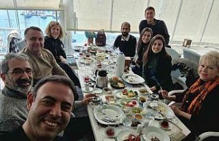 Genç mühendisler kahvaltıda buluştu