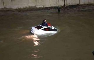 Giresun’da dereye uçan otomobilde can pazarı yaşandı