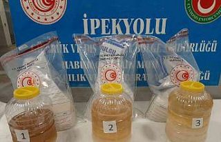 Gümrük muhafaza ekipleri, bidonlara gizlenmiş 57...