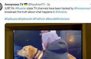 Hacker grubu Anonymous’dan, Rus devlet televizyonuna...