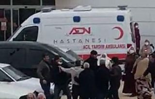 Hasta ziyaretine gelen akrabalar arasında silahlı...