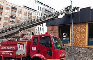 Havalandırma sistemindeki motor yangına neden oldu