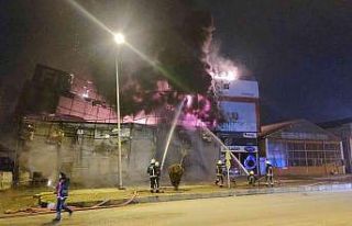 İş yerinde çıkan yangın korkuttu