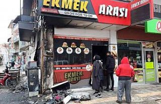 İş yerinde çıkan yangın maddi hasara neden oldu