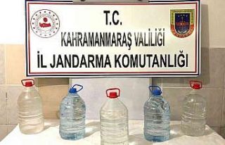 Kahramanmaraş’ta 25 litre sahte içki ele geçirildi