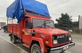 Kamyon ile kamyonet çarpıştı, sıkışan sürücüyü...