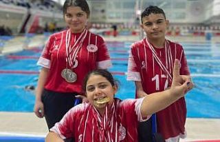 Karaman yüzme takımı Gaziantep’ten 18 madalya...