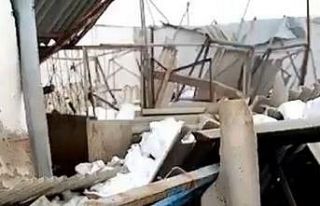 Kardan çöken deve kuşu çiftliğini nefes nefese...