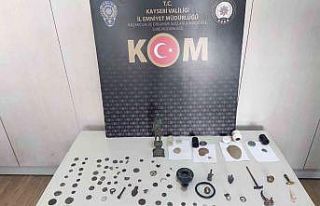 Kayseri’de tarihi eser kaçakçısı bir şahıs...