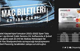 Kayserispor-Hatayspor maçı biletleri satışta