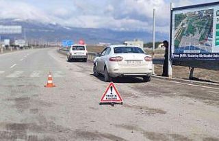 Kazaya karışan sürücünün rahatlığı pes dedirtti