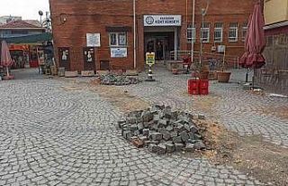 Kazılan zemin 3 haftadır bu durumda