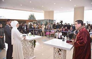 Kepez’de 22.02.2022 nikah yoğunluğu