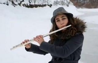 Kış manzaralı yan flüt klipi büyük ilgi gördü