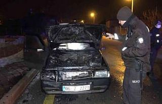 Kontağı çevirdiği sırada LPG’li otomobil alev...