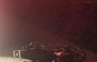 Kontrolden çıkan motosiklet devrildi: 1 ağır yaralı