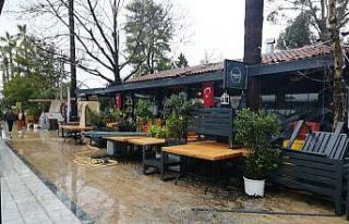 Köyceğiz’de fırtına etkili oldu