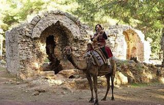 Lyrboton Kome antik kentinde klip çekildi