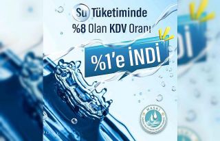 Manisa’da su tüketim bedelindeki KDV yüzde 1’e...