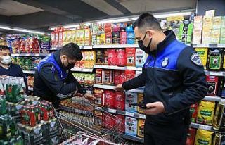 Marketteki etiketler denetlendi