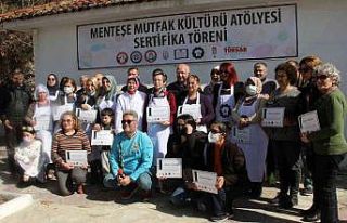 Menteşe Mutfak Atölyesinin ilk sertifikaları verdi