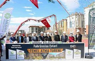 Meram’da Fahrünnisa Evleri’nin temeli atıldı