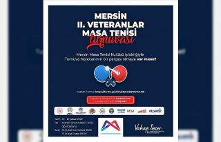 Mersin’de 2. Veteranlar Masa Tenisi Turnuvası yapılacak