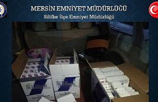 Mersin’de 30 bin adet makaron ele geçirildi