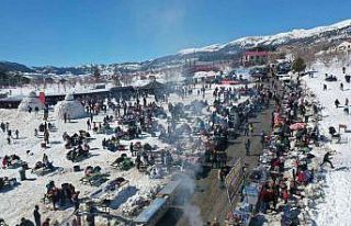 Mersin’de kar festivali coşkusu