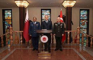 Milli Savunma Bakanı Akar, Katar Genelkurmay Başkanı...
