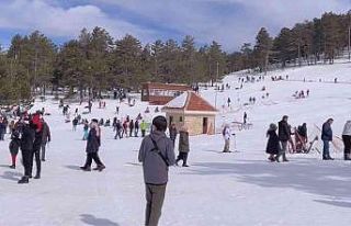 Muratdağı Termal Kayak Merkezi’ne yoğun ilgi
