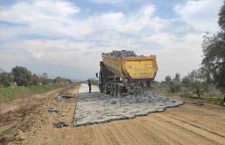 Nazilli’de bağlantı yolu çalışmaları devam...
