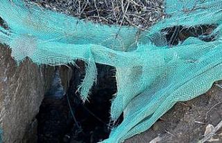 Ormanlık alandaki kaçak kazıya suçüstü