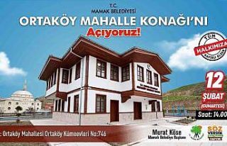 Ortaköy Mahalle Konağı açılış için gün sayıyor